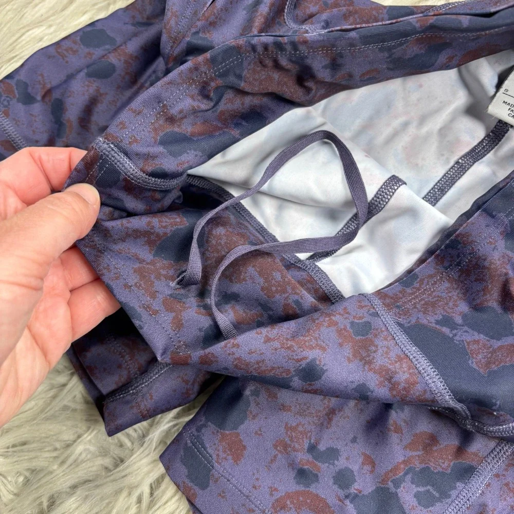 Nike ACG Dri-FIT ADV Women's S Purple Printed Crater Lookout Shorts Biker Gym